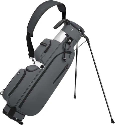 Miniatura 8 de Bolsa de golf con soporte, ligera, Par 3, con divisores de 3 vías, Oxford 900D resistente a la intemperie, 1.7kg, compacta pero espaciosa