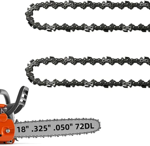 Miniatura 12 de Paquete de 2 cadenas de motosierra de 16 pulgadas, 56 eslabones de transmisión de calibre de 0.050 pulgadas, paso de 3/8 pulgadas, cadena