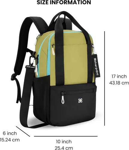 Miniatura 4 de Sherpani Camden - Mochila convertible, bolsa de mano 3 en 1, mochila de viaje de 18 L, bolsa cruzada para mujer, bolsa cruzada, regalos de viaje