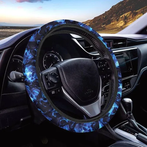 Miniatura 17 de AFPANQZ - Fundas para volante con diseño de nebulosa y galaxia, 14-15 pulgadas, ajuste universal, para la mayoría de los coches, sedanes, SUV