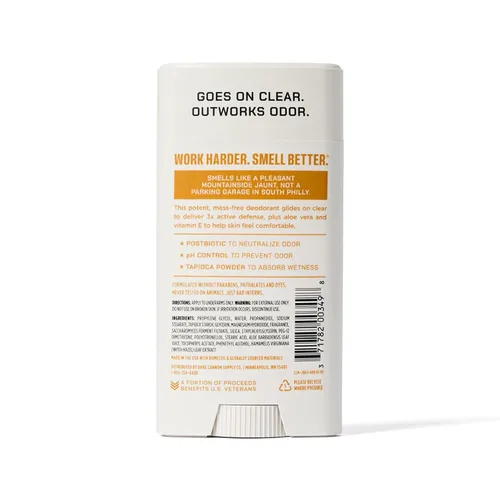 Miniatura 8 de Duke Cannon - Desodorante sin aluminio para hombres, Air Defense, 3 oz, de larga duración, deslizamiento transparente, fórmula calmante