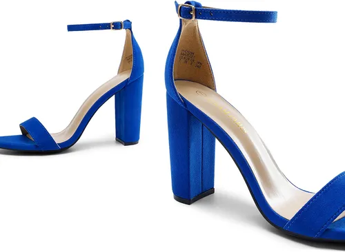 Miniatura 4 de DREAM PAIRS - Sandalias de tacón alto y grueso para mujer