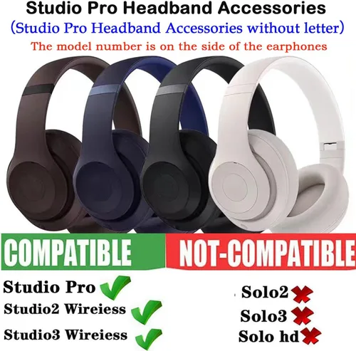 Miniatura 6 de Studio Pro - Accesorios de repuesto para diadema Studio 3, kit de reparación de diadema compatible con Studio Pro/Studio 3.0/Studio 2.0 con diadema