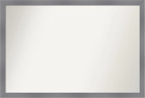 Miniatura 292 de Amanti Art Espejo personalizado, espejo de baño gris plomo a rayas, espejo de pared o espejo de tocador de baño sobre el fregadero
