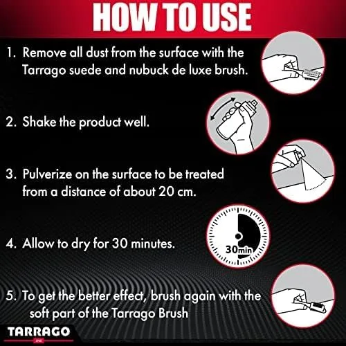 Miniatura 11 de Tarrago Suede Renovator Spray Revive Footwear Color Original Ideal para zapatos de gamuza, botas, chaquetas, tacones y más 8.5 fl oz