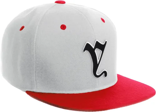 Miniatura 1436 de Daxton Gorra clásica con visera de billete plano con letras del alfabeto inglés antiguo de la A a la Z