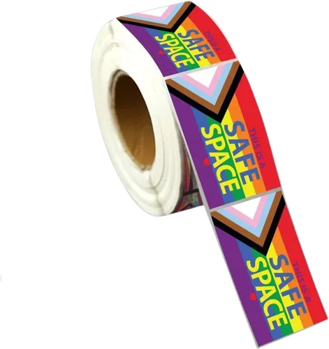 Miniatura 5 de 250 calcomanías de bandera arcoíris de Daniel Quasar Progress Pride para homosexuales, lesbianas, transgénero, conciencia LGBTQ, desfiles y eventos