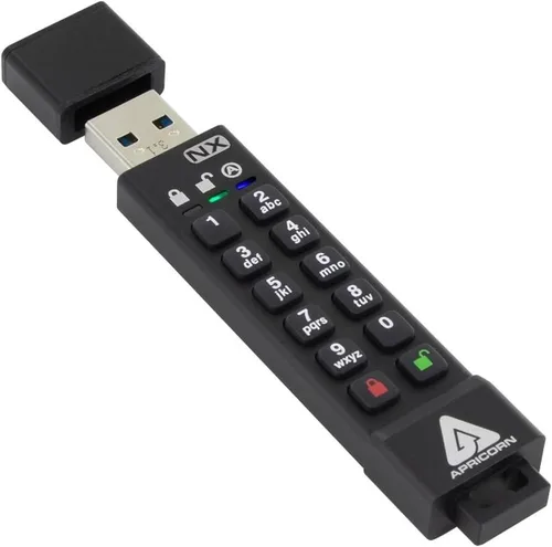 Miniatura 5 de Apricorn Aegis Secure Key 3 NX 64GB 256-bit Encriptada FIPS 140-2 Nivel 3 Validada Secure USB 3.0 Flash Drive, ASK3-NX-64GB, negro