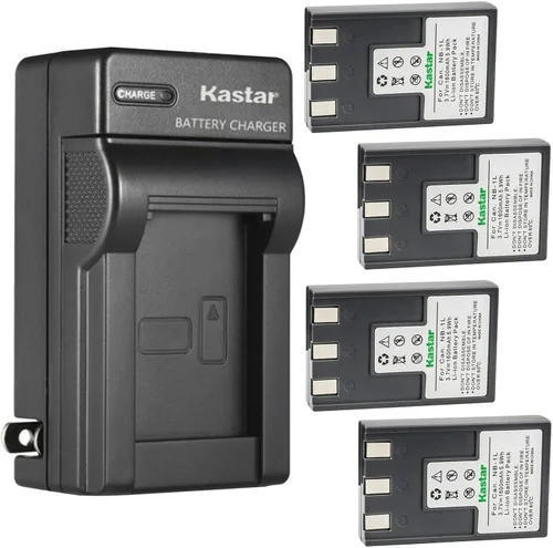 Miniatura 7 de Kastar - Cargador de batería de pared para Canon NB-1L, NB-1LH, Canon CB-2L, CB-2LS CB-2LSE, CBC-NB1 Charger, Canon PowerShot S300, PowerShot S330
