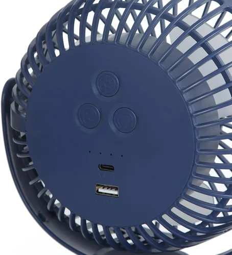 Miniatura 4 de Limitless Breezie - Ventilador portátil con luz LED y banco de energía de 8,000 mAh (azul marino)