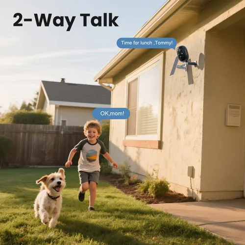Miniatura 7 de Cámaras de seguridad inalámbricas para exteriores, almacenamiento en la nube gratuito, cámara WiFi de 2.4 GHz inalámbrica para exteriores, cámaras
