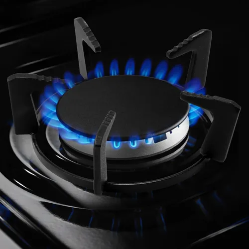 Miniatura 7 de OSALADI Wok Stand Wok - Estante para estufa de gas de hierro fundido con cinco pies antideslizante y ahorro de tiempo para la cocina del hogar