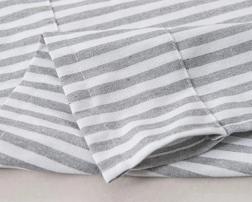 Miniatura 4 de Cortinas texturizadas a rayas con patrón de rayas para ventana reductora de luz para sala de estar, dormitorio, cocina, cenefa con bolsillo