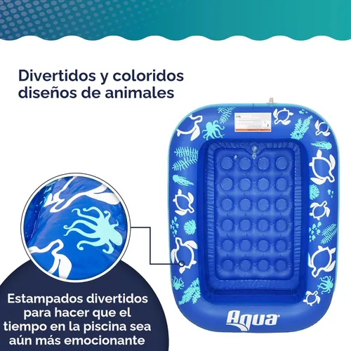 Miniatura 5 de Aqua Inflatable Tanning Pool Lounger, Premium Pool Float with Cupholders and Removeable Pillow for Relaxation and Fun