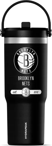 Miniatura 21 de Hydrapeak x NBA Vaso Nomad con Licencia Oficial de Phoenix Suns de 32 oz con Asa y Tapa con Popote, Botella de Agua de Acero Inoxidable a Prueba