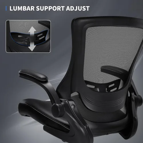 Miniatura 5 de Misolant Silla alta de oficina para escritorio de pie, silla de dibujo con anillo para el pie, silla de escritorio alta reclinable de piel sintética