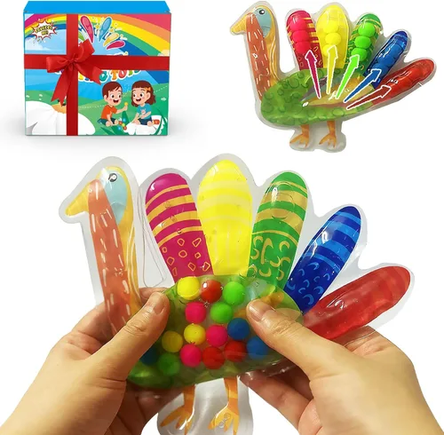 Juguetes de clasificación de colores para niños pequeños, rellenos de cesta de Pascua, juguetes sensoriales para apretar, juguete de habilidades