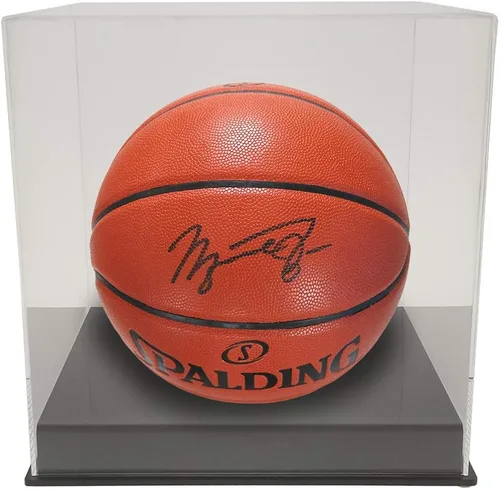 Miniatura 2 de OnDisplay Exhibición de balón de baloncesto/balón de fútbol de acrílico de lujo con protección UV - Base negra