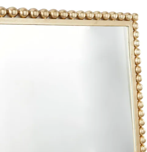 Miniatura 2 de CosmoLiving by Cosmopolitan Espejo de pared de metal para habitación, espejo de entrada con detalles de cuentas, espejo montado en la pared 24 x 1 x