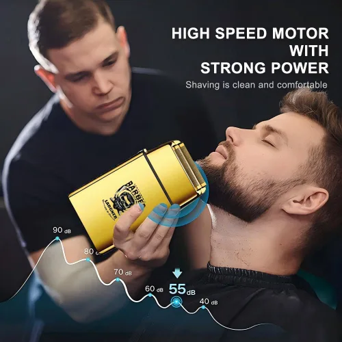 Miniatura 4 de Cortapelos para hombres profesionales, recortadora de barba inalámbrica y afeitadoras eléctricas para hombres, kit de corte de pelo de peluquero