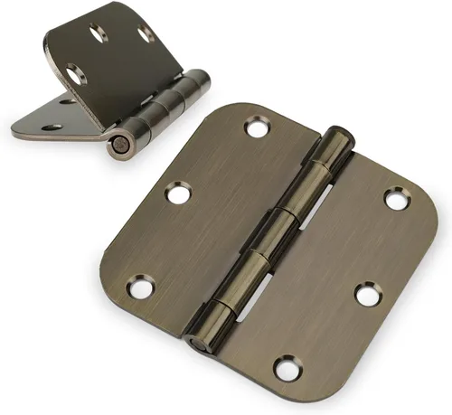 Miniatura 15 de Haidms Paquete de 30 Bisagras de Puerta Negras Mate Sin Chirridos de 3.5 Pulgadas, Bisagras de Puerta Interior Redondeadas con Esquina de Radio
