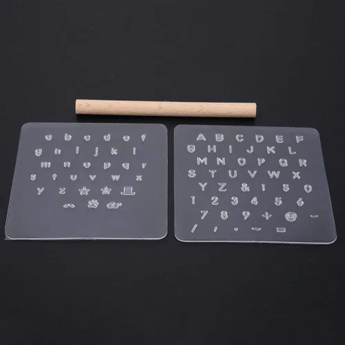 Juego de herramientas de estampado de cuero, kit de sellos numéricos para manualidades, relieve, carpintería
