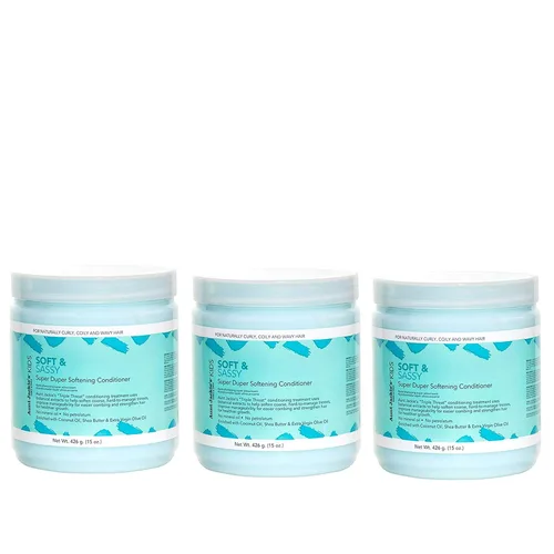 Miniatura 6 de Aunt Jackie's Kids Soft and Sassy Super Duper acondicionador suavizante para el cabello, ayuda a fortalecer el cabello para un crecimiento más