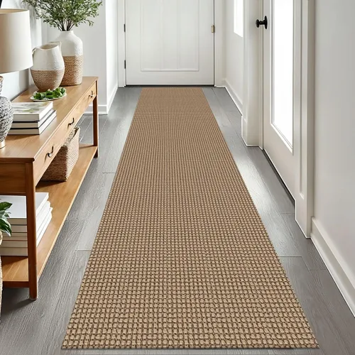 Miniatura 117 de EARTHALL Alfombra de pasillo 3x14 pies, alfombras lavables extra largas para pasillos, tejidas, antideslizante, alfombra trenzada para entrada