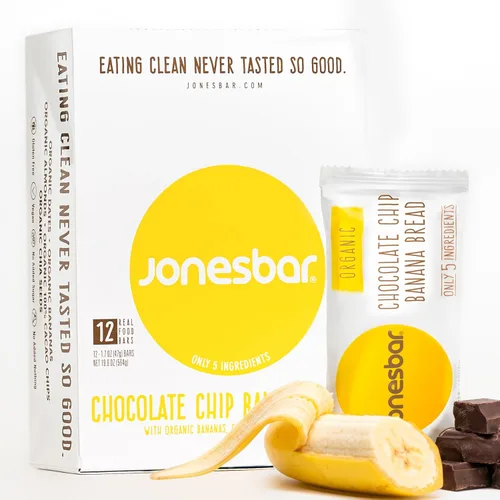 Miniatura 12 de JONESBAR (Coconut Almond, 12 unidades (paquete de 1)) Barra de frutas y nueces orgánica USDA sin OMG, Kosher, vegana, sin gluten, barra