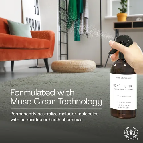 Miniatura 3 de Muse Apothecary Home Ritual Spray Eliminador de Olores Activo - Spray Desodorizante para Muebles y Eliminador de Olores de Baño para el Hogar