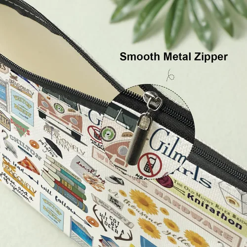 Miniatura 3 de Decohim Bolsa de maquillaje divertida inspirada en mercancía de programas de televisión, regalo para fanáticos de Lukes blanco604