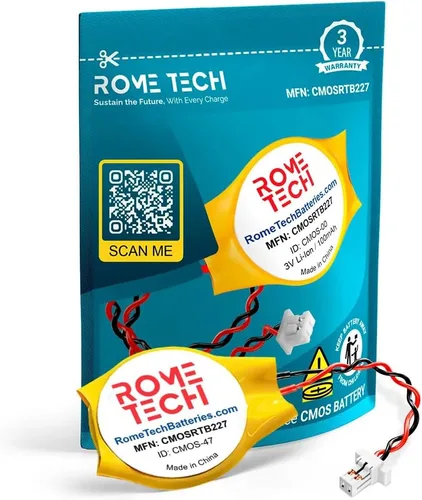 Rome Tech Batería CMOS CR2016 para Lenovo ThinkPad Yoga 11e 5ª generación (tipo 20LN, 20LM) - 00HN615 - BIOS RTC 3V CR 2016 Batería CMOS con cable