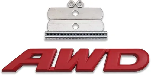 Miniatura 10 de Emblema de metal 3D de la parrilla delantera del coche con logotipo de AWD de tracción en las cuatro ruedas, 4 x 4, repuesto deportivo todoterreno