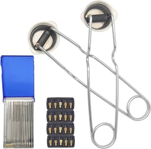 GUTIMORE - Encendedor de chispa individual 2 piezas, con limpiador de punta maestra y 20 repuestos adicionales de pedernal, para soldadura,