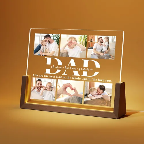 Miniatura 19 de LUCKOR Placa Decorativa Foto Personalizada para Mamá, Regalo del Día de la Madre de Hija, Hijo, Niños, Personalizada para Esposa de Esposo, La Mejor
