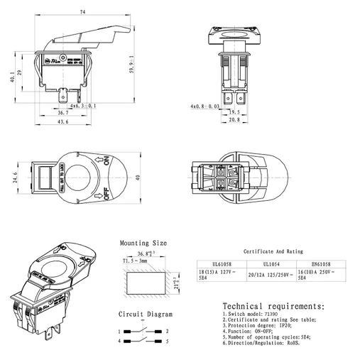 Miniatura 5 de POWERTEC Interruptores