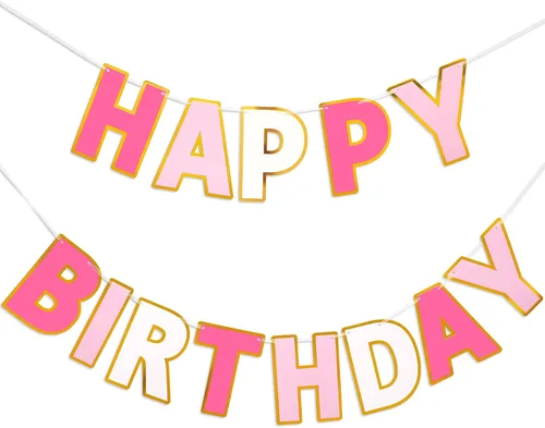 Miniatura 21 de Pancarta de Feliz Cumpleaños con Purpurina Negra - 9 pies Pre-Ensartada Sin Bricolaje Cartel de Fondo para Fiestas, Adultos, Niños, Mujeres