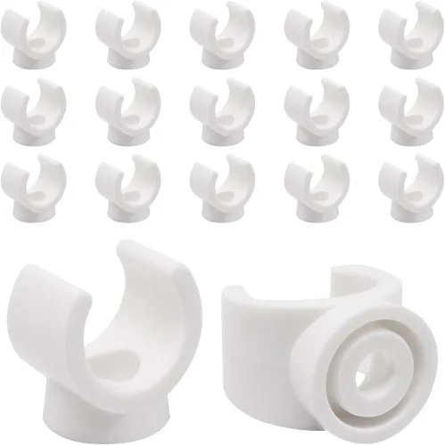 Miniatura 11 de Pinzas de tubo PEX de 1 pulgada, paquete de 20 perchas de tubo de 0.98 pulgadas (0.984 in), abrazaderas de tubo PEX, soporte de tubería de PVC