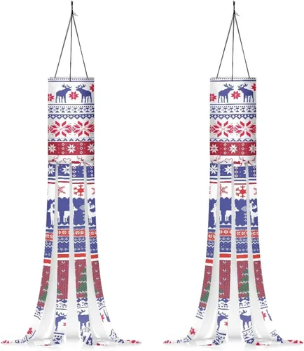 Miniatura 31 de Mummy Windsock - Calcetines de viento suaves e impermeables con bandera de Halloween, 2 piezas, lavables a máquina, secado rápido, bandera colgante