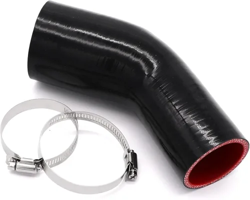 Miniatura 2 de Codo de 45 grados de 2 a 2.5 pulgadas, manguera de acoplador de 4 capas reforzada de silicona para turbo/intercooler/tubería de admisión, ID de 2 a