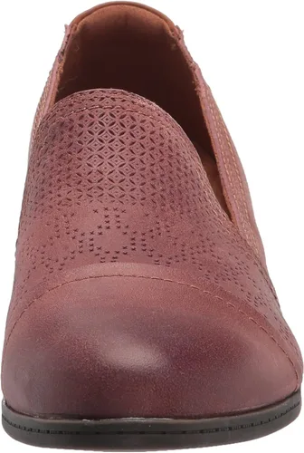 Miniatura 2 de Cobb Hill Crosbie - Mocasines sin cordones para mujer, Rojo, 7 ancho