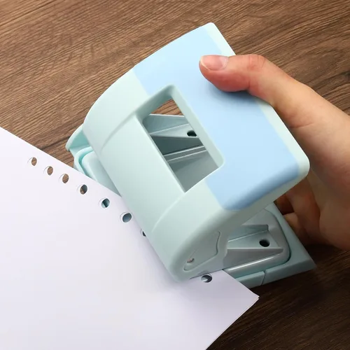 Miniatura 6 de PATIKIL Perforadora de papel de 2 agujeros de 1/4 pulgadas, perforadora de agujero de metal, capacidad de perforación, perforadora ajustable
