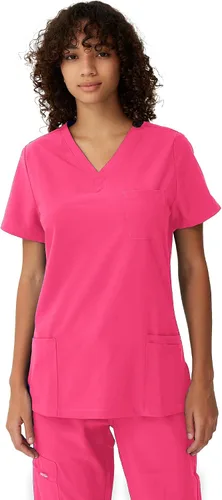 Miniatura 26 de floralhue Uniformes médicos para mujeres, blusas de uniforme médico suaves con cuello en V, uniforme médico elástico con 4 bolsillos, transpirable