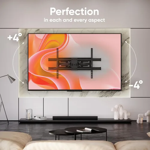 Miniatura 4 de ONKRON Soporte de pared para TV de movimiento completo para pantalla de 42 a 120 pulgadas de hasta 220 libras, soporte de TV grande y resistente