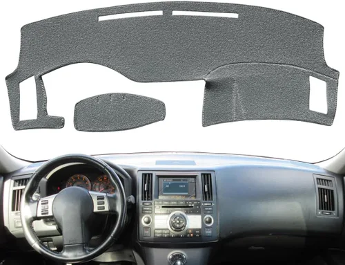 Miniatura 5 de Yiz Alfombrilla para salpicadero Protector para tablero de Infiniti FX35 FX45 2003 2004 2005 2006 2007 2008 (Negro) Y40