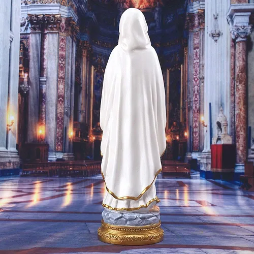 Miniatura 6 de Estatua de la Virgen María de resina de 12 pulgadas - Figurina de la Madre María católica, estatua de la Santísima Madonna Nuestra Señora