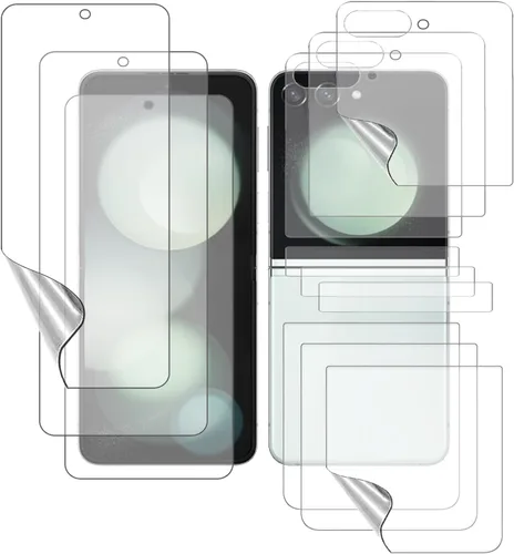 [3 juegos de 12 piezas de protectores de pantalla mate para Z Flip 5, película de TPU suave ultrafina y antirreflejo para Samsung Galaxy Z Flip 5
