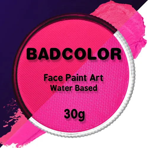 Miniatura 11 de Pintura corporal y facial UV neón naranja (30g/1oz), kit de pintura corporal completa a base de agua, reactiva a la luz negra, fluorescente