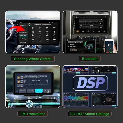 Miniatura 6 de (Solo para manual AC) [4+64G] Estéreo de coche con Carplay inalámbrico y Android Auto para Ford F150 2009 2010 2011 2012 Android 13 9 pulgadas