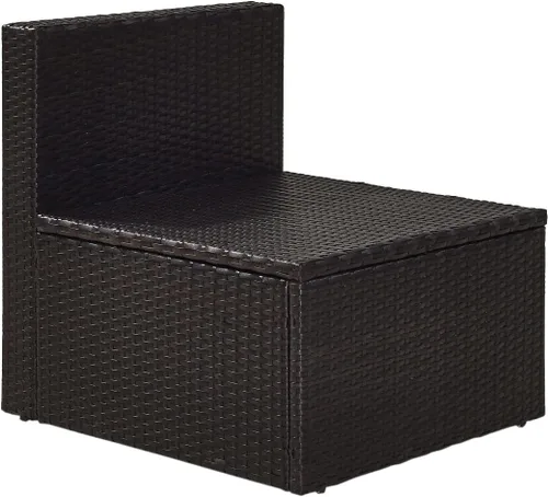 Miniatura 7 de Crosley Furniture Palm Harbor - Silla seccional para exteriores sin brazos, sillas de mimbre para patio, porche, terraza, patio trasero